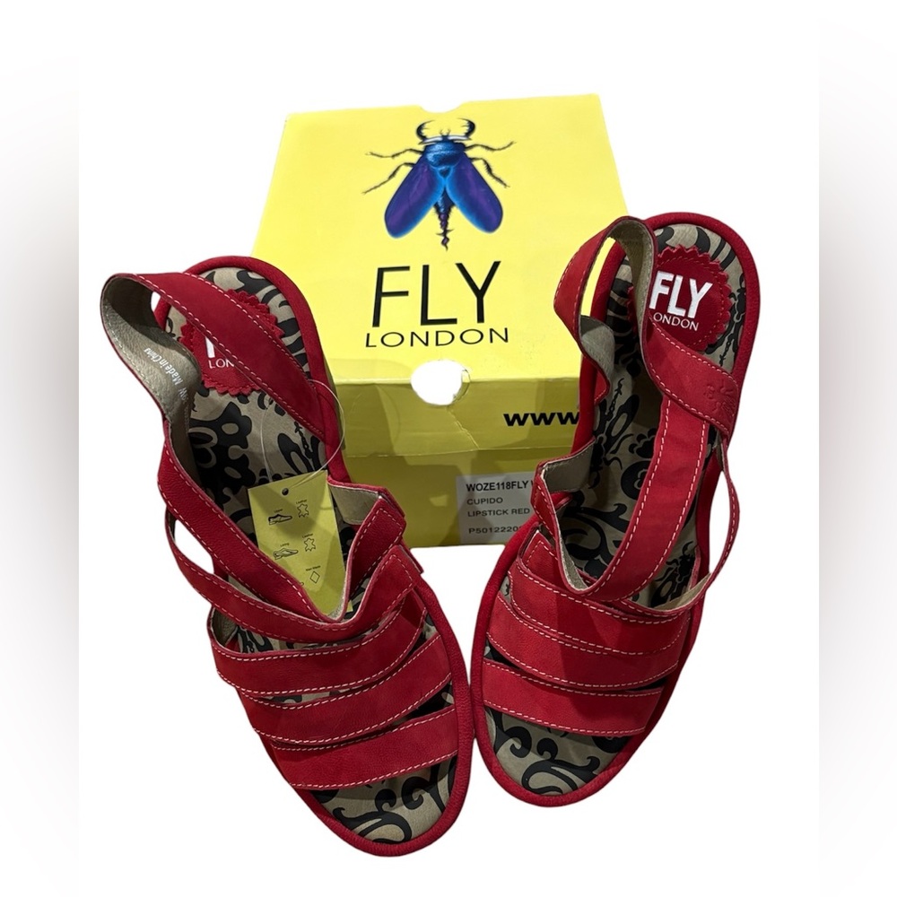 FLY London Womens Woze118Fly Leather Sandal 39W